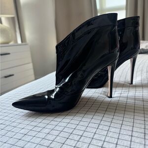 Gianvito Rossi Black Patent Heeled Boots